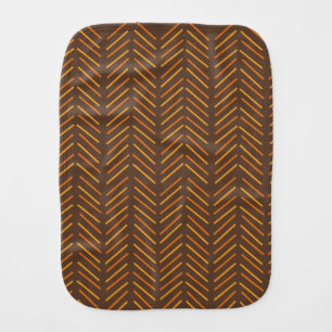 1970s Chevron Baby Burp Cloth