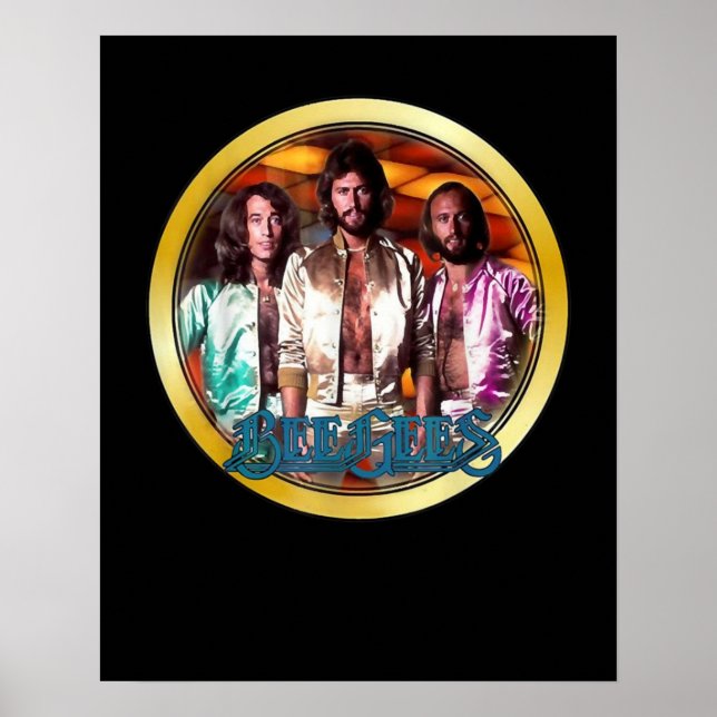 1970's Classic Bee Gees Custom Art Poster (Front)