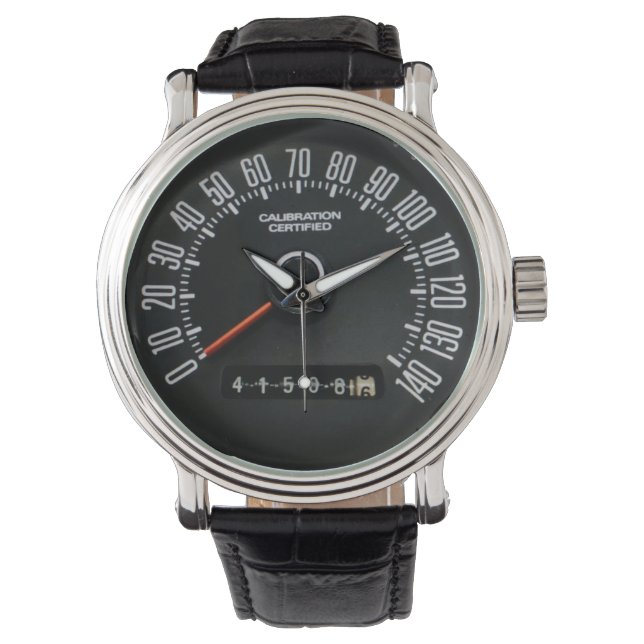 1970s Classic Police Car Speedometer Watch (Front)