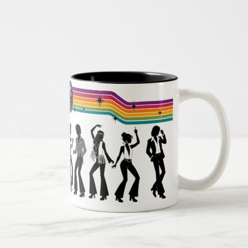1970s Disco Inferno Two-Tone Coffee Mug