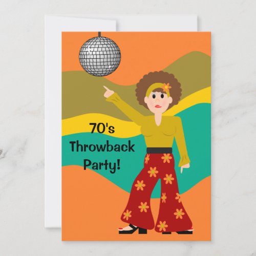 1970's Disco Theme Party Custom Announcements