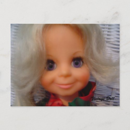 1970s Doll Postcard