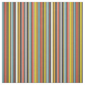 Retro 60s 70s pattern styled fabric | Zazzle
