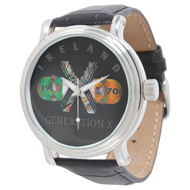 1970's Generation X Ireland Skateboard Watch (Angled)