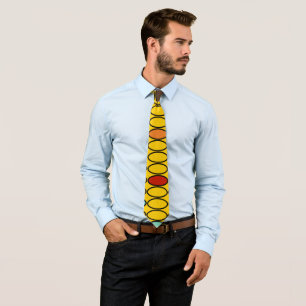 1970s Gold Ovals Neck Tie