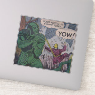 1970s Golden age horror comics   scary retro comic Sticker