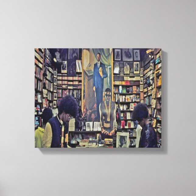 1970's Harlem Bookstore Canvas Print (Front)
