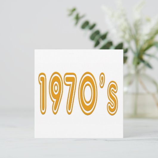 1970's in seventies style font (Standing Front)