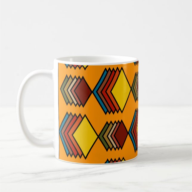1970s Inspired Diamonds  Coffee Mug (Left)