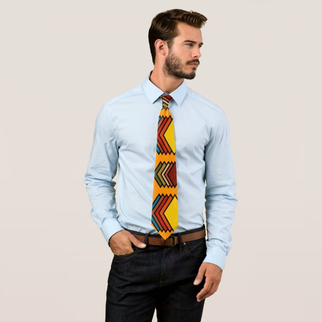 1970s Inspired Diamonds  Neck Tie (In Situ)