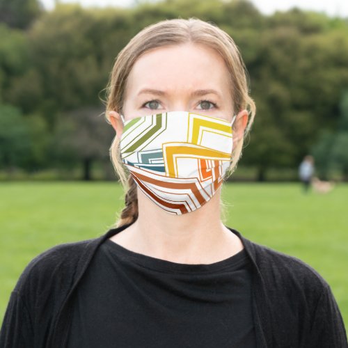 1970s Lines  Adult Cloth Face Mask