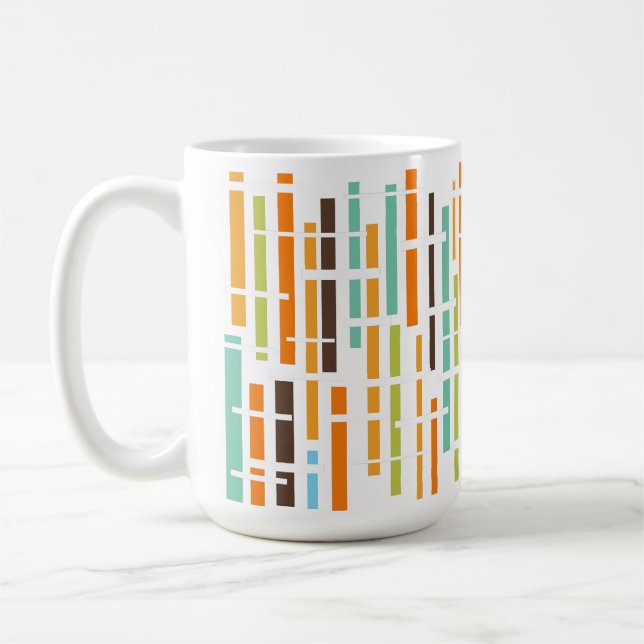 1970s Lines  Coffee Mug (Left)