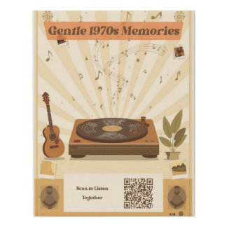 1970s Memory Care Music Canvas Art Dementia
