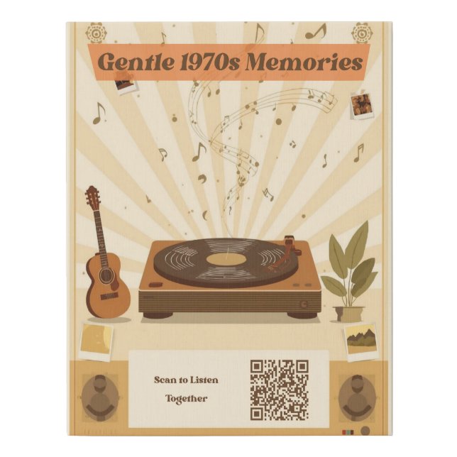 1970s Memory Care Music Canvas Art Dementia (Front)