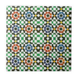 1970s Moroccan Color Pattern Tile at Zazzle