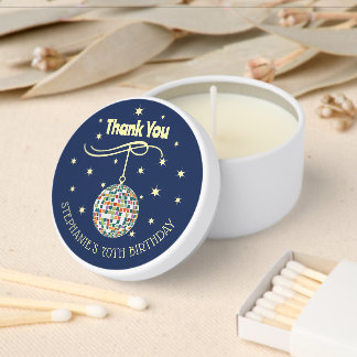 1970s Music 70th Birthday Groovy Retro Party Mini Candle Favors