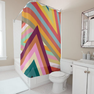 1970s Peaks Shower Curtain