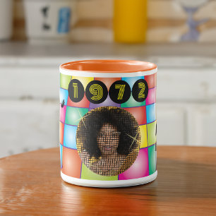 1970's Photo Disco Ball Funky Birthday Mug