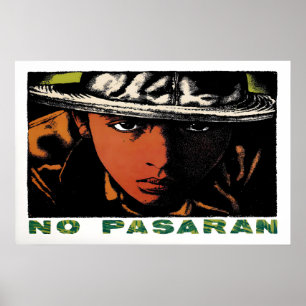1970s Poster Black Panther - No Pasaran