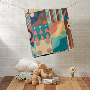 1970's Retro Quilt Baby Blanket