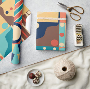 1970's Retro Quilt  Wrapping Paper