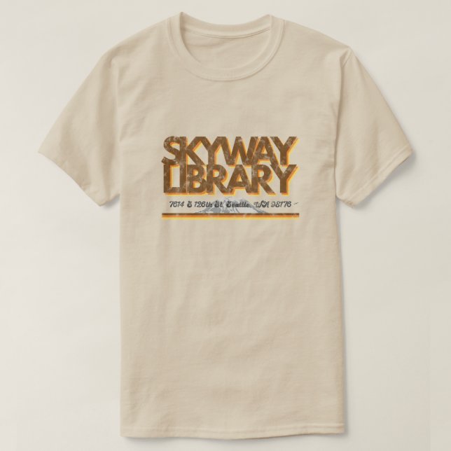 1970s Skyway Library T-Shirt (Design Front)