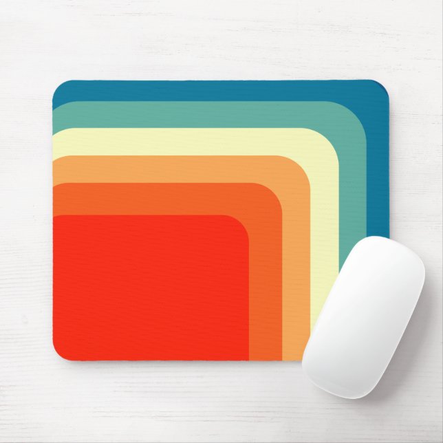 1970s Squares  Mouse Pad (With Mouse)