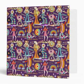 1970s Sticker Disco 3 Ring Binder