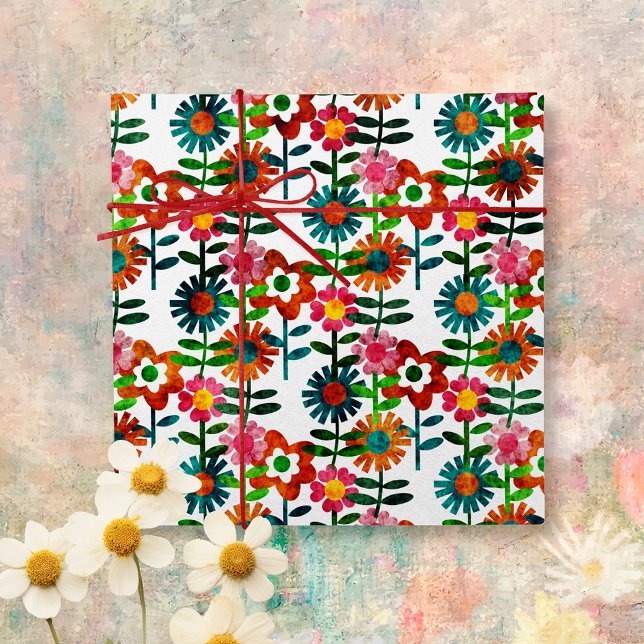 1970's Style Flowers Tissue Paper (Creator Uploaded)