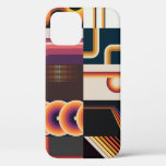1970s Style: Retro Colorful Backgrounds. iPhone 12 Case