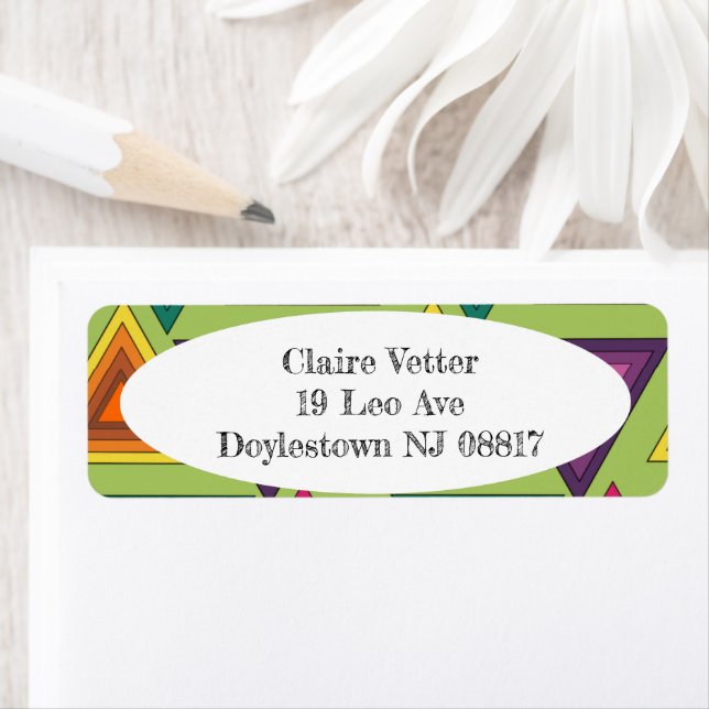 1970s Triangles  Label (Insitu)