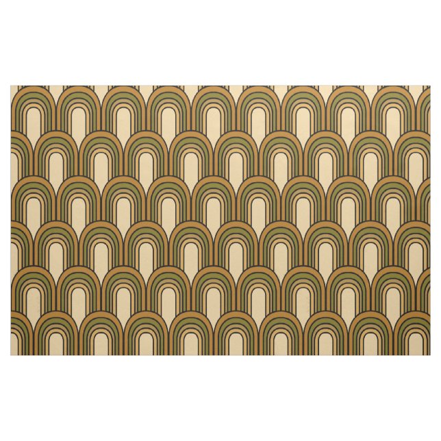 1970s vintage arches repeating pattern fabric (Fat Quarter)