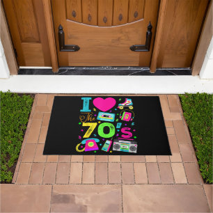 1970's Vintage Style Seventies Retro Party Doormat