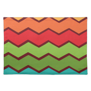 1970s Zigzag Cloth Placemat