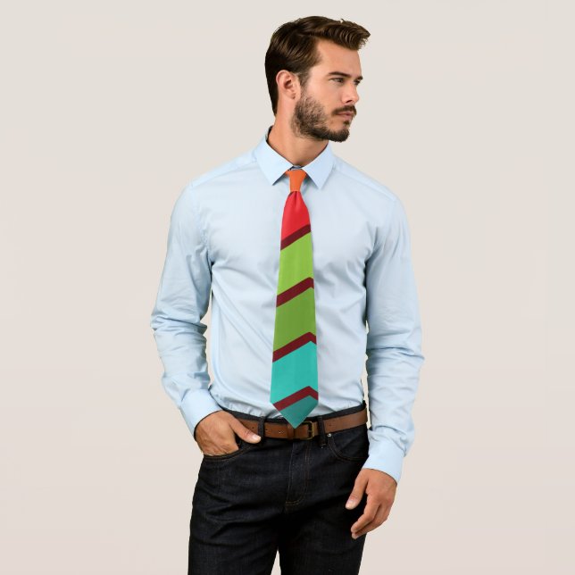 1970s Zigzag  Neck Tie (In Situ)