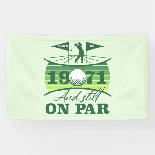 1971 50th Birthday Golf Lover Banner
