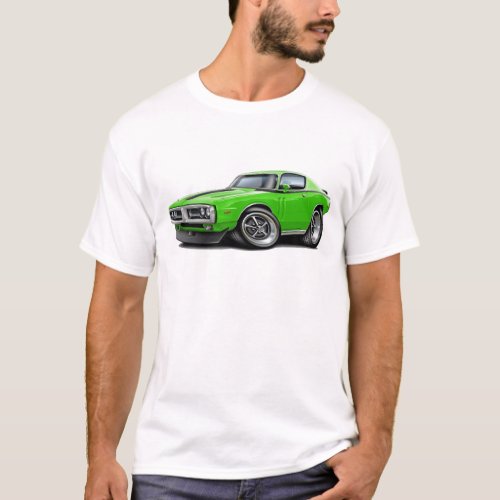 1971_72 Charger Lime_Black Car T_Shirt