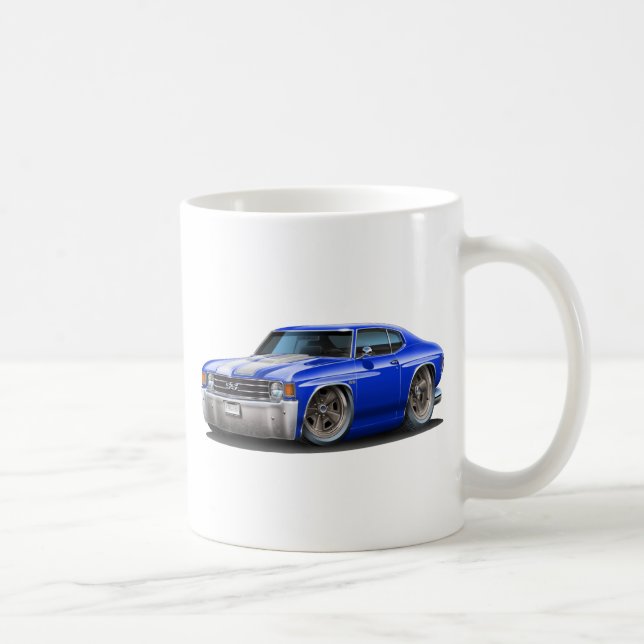 1971-72 Chevelle Blue-White Car Coffee Mug (Right)