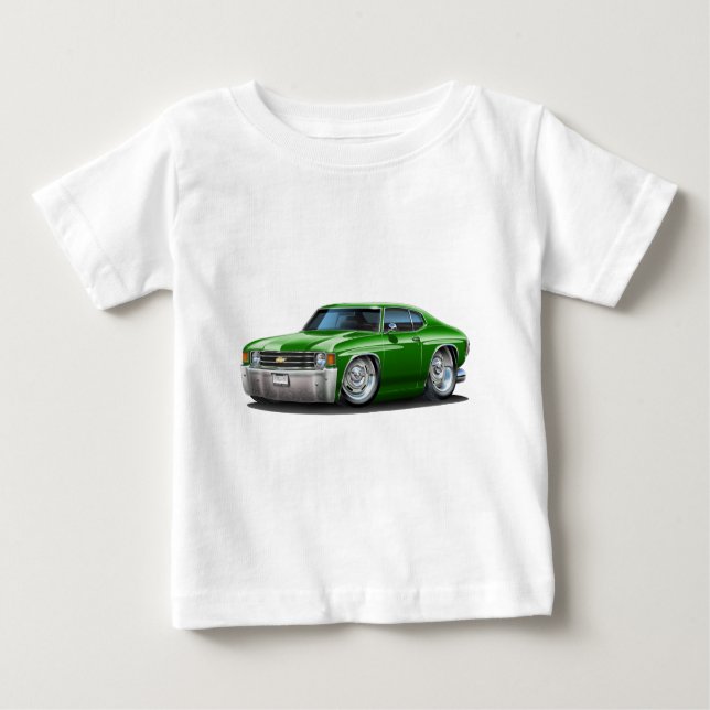 1971-72 Chevelle Green Car Baby T-Shirt (Front)