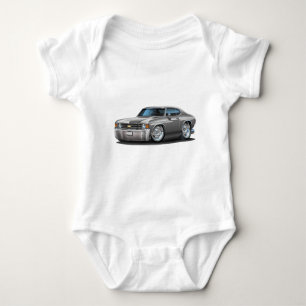1971-72 Chevelle Grey Car Baby Bodysuit