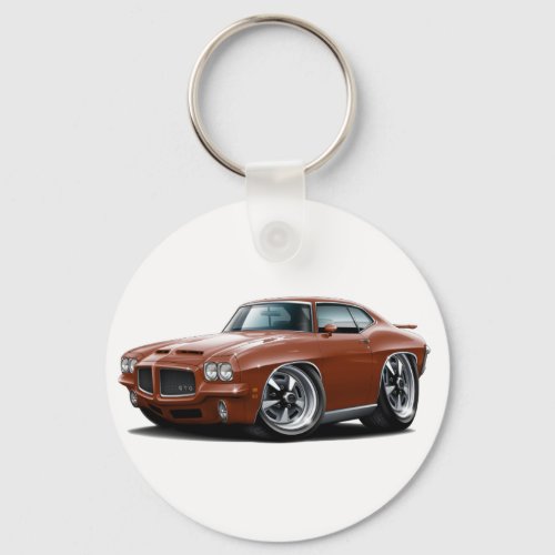 1971_72 GTO Bronze Car Keychain