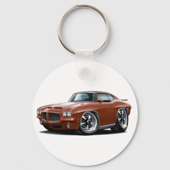 1971-72 GTO Bronze Car Keychain (Front)
