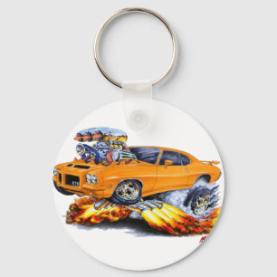 1971-72 GTO Orange Car Keychain