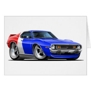 1971-72 Javelin Red White Blue Car Cards