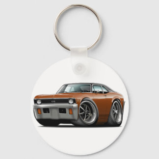 1971-72 Nova Brown-Black Top Keychain