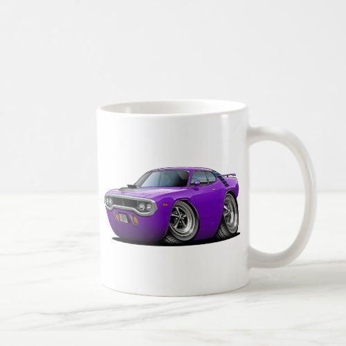 1971-72 Roadrunner Purple-Black Car Coffee Mug