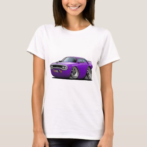 1971-72 Roadrunner Purple-Black Car T-Shirt