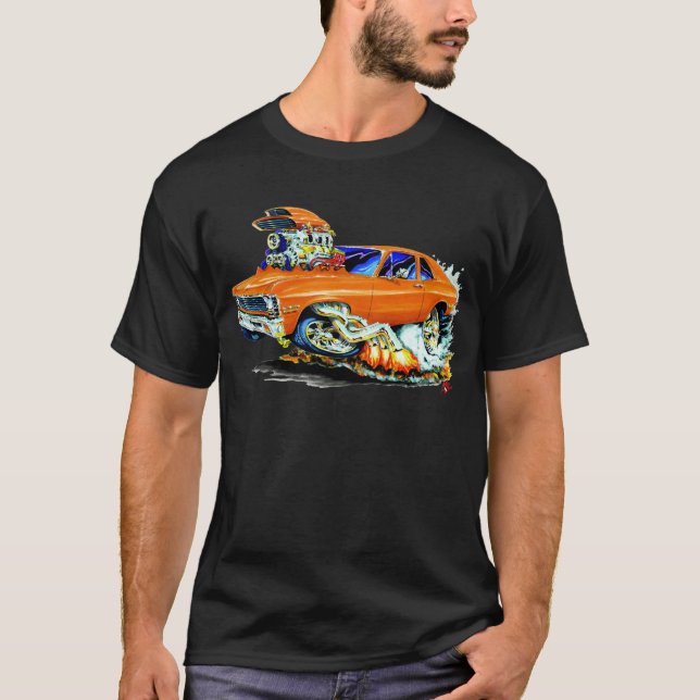 1971-74 Nova Orange Car T-Shirt (Front)