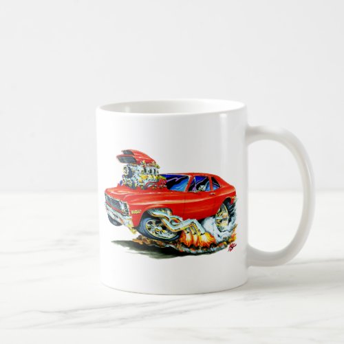 1971-74 Nova Red Car Coffee Mug