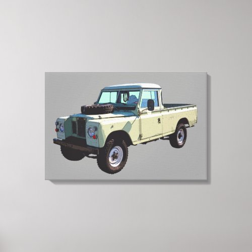 1971 Land Rover Pickup Truck Canvas Print